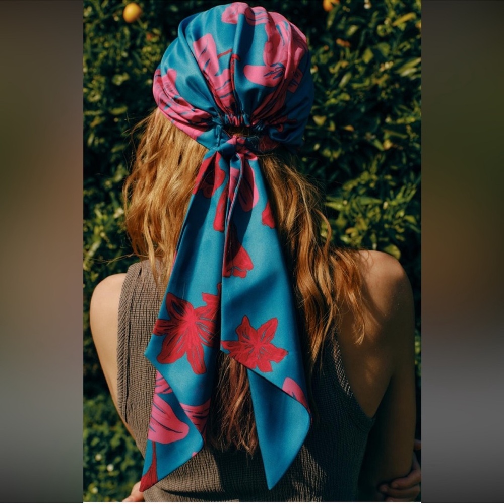 ZARA PRINT HEAD WRAP bloggers favorite